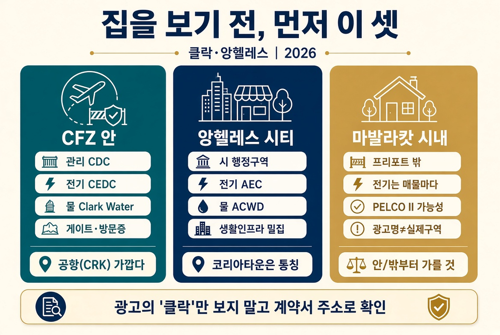 클락·앙헬레스 동네 완벽 가이드(2026) — 프리포트·시티·마발라캇 중 어디를 고를까 1 image 137