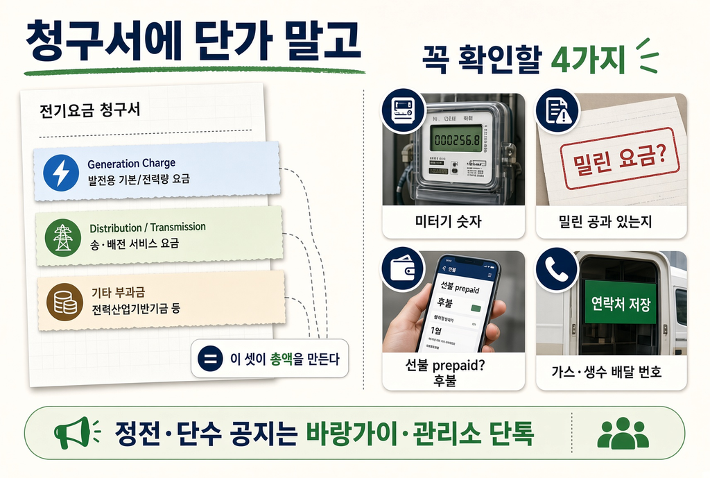 클락·앙헬레스 전기세·가스·수도 요금 총정리(2027) — 청구서 회사부터 확인하고 원화로 계산해보세요 4 image 150
