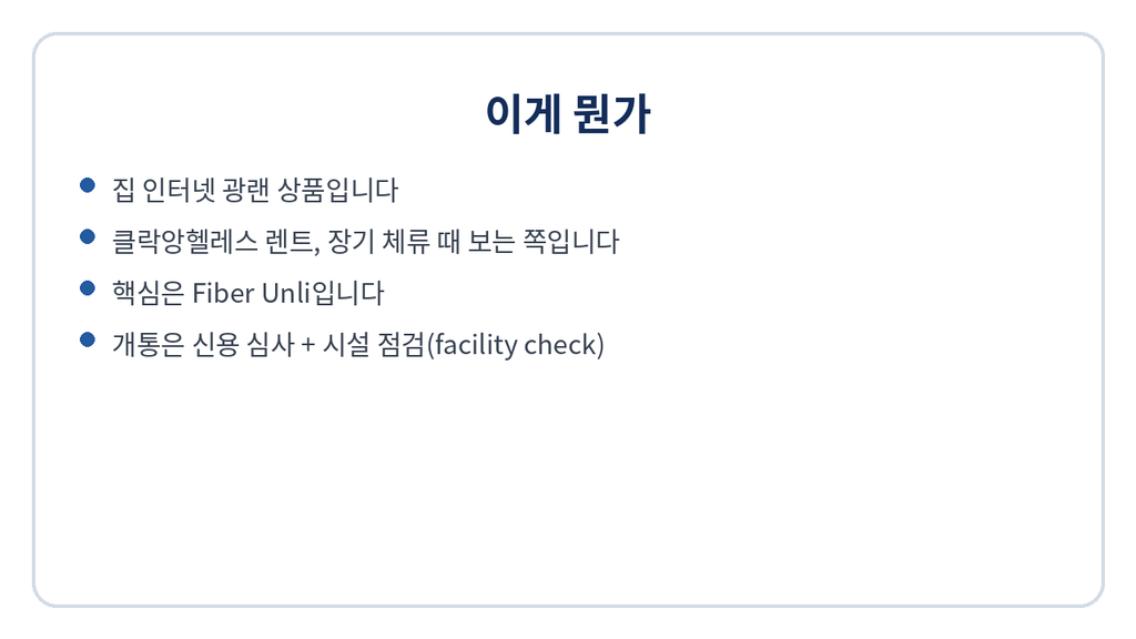 필리핀클락앙헬레스 PLDT 집 인터넷(광랜) 월 요금·약정·설치비 2 image 304