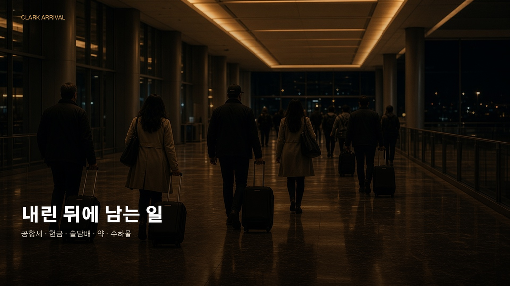 클락공항 입국 세관신고 가이드 — 면세한도·약 반입까지 1 image 95